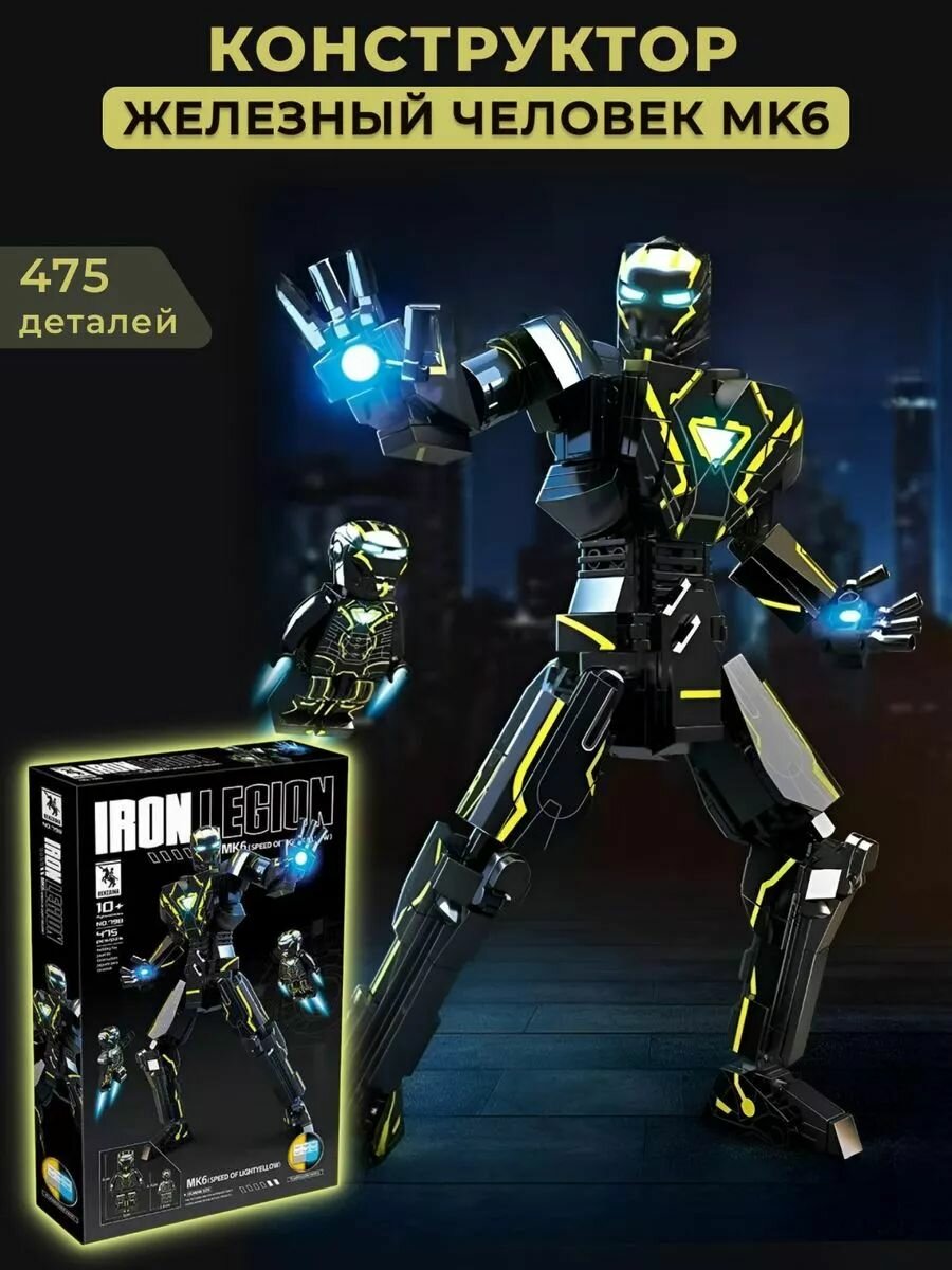 Конструктор Марвел Железный человек MK6 475 деталей