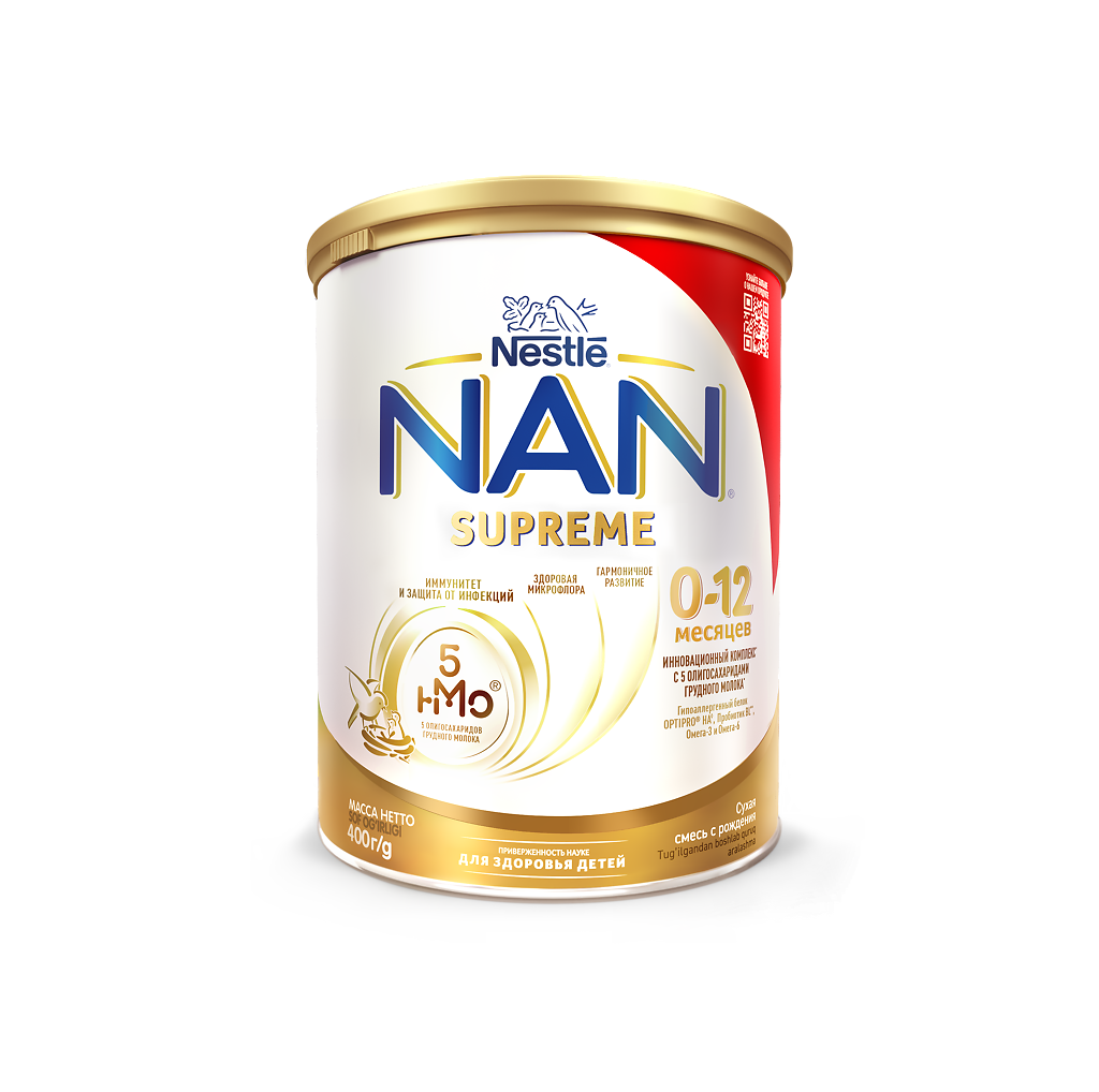 NAN Supreme Сухая смесь с рождения 0 12 мес 400 г 1 шт