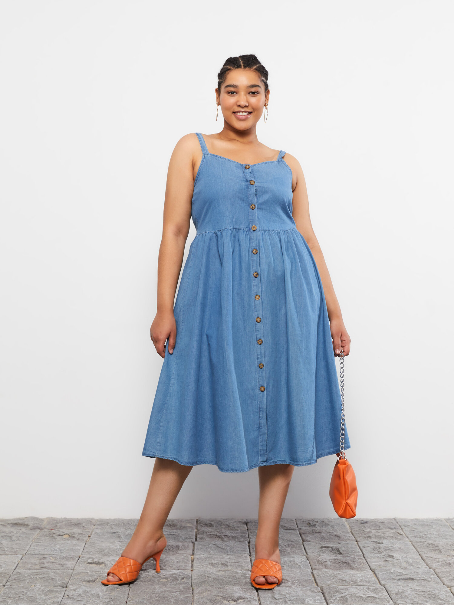 Платье LC Waikiki, размер 42, синий