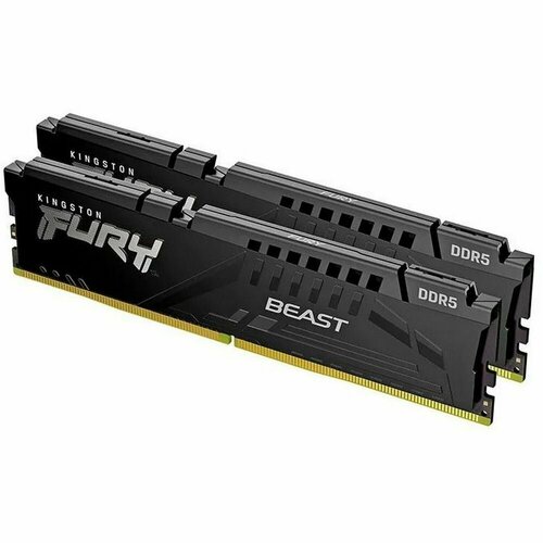 Оперативная память Kingston FURY Beast (16 ГБ x 2 шт.) DDR5 5200 МГц DIMM CL36 черный KF552C36BBEK2-32