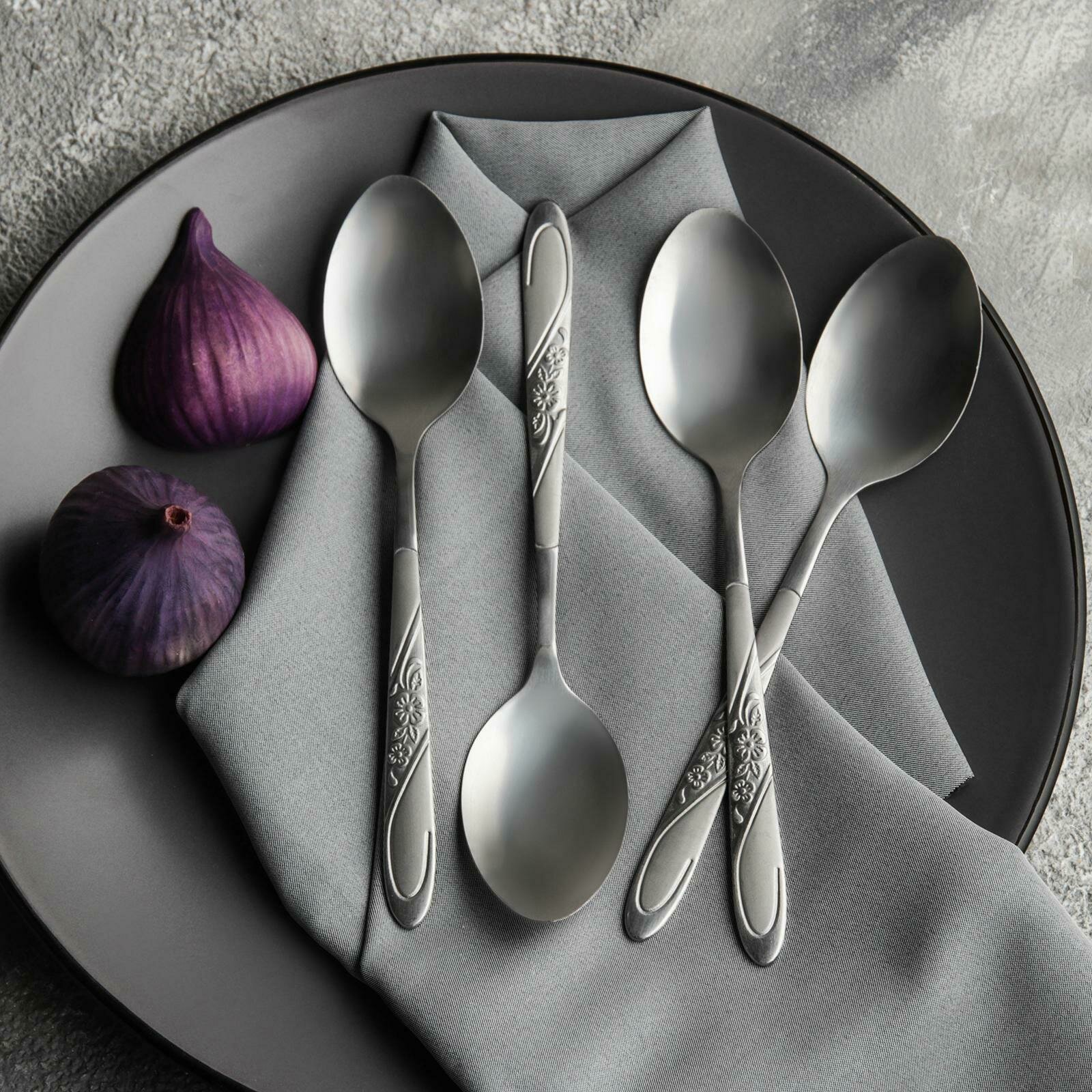 Набор ложек столовых 6 шт  Антураж  18 5 см 3784898