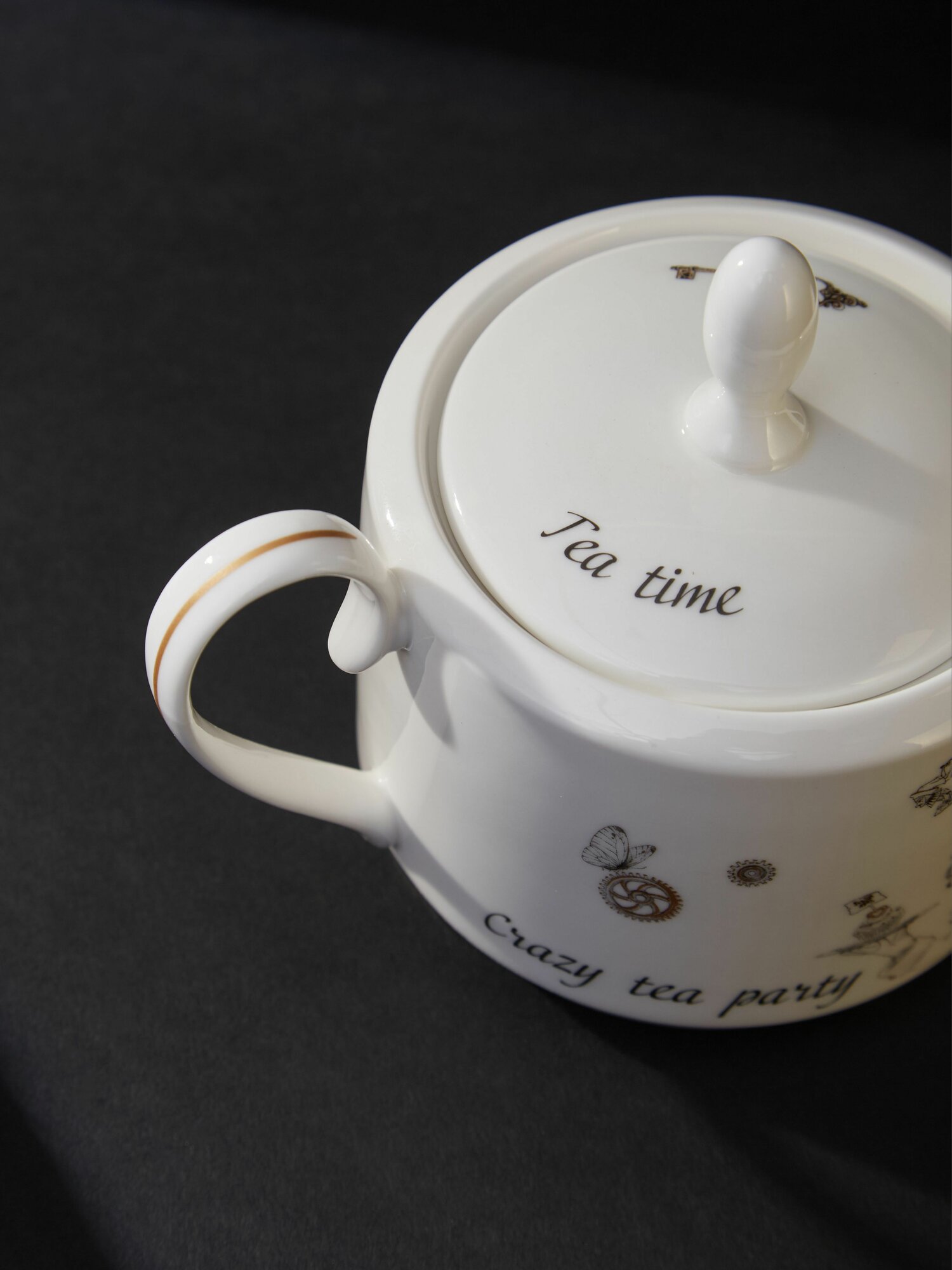 Сахарница Lefard "Wonderland", фарфоровая, с крышкой, с рисунком, 350 мл — фото 1