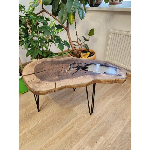 Журнальный столик Vamstol 55-91-4см стол лофт из массива ореха стол из эпоксидной смолы 69000₽