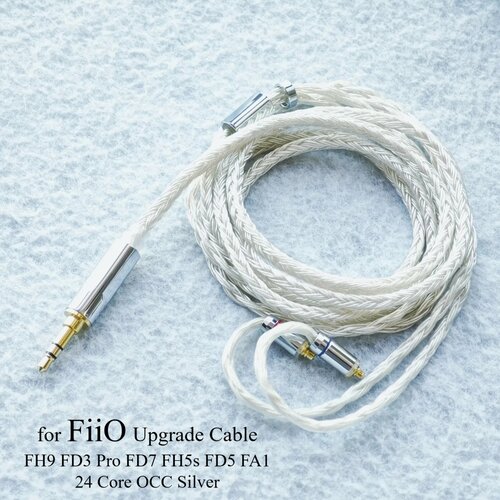 Кабель для наушников NoEnName_Null 16-ядерный серебристый Black 44mm balance 2225₽