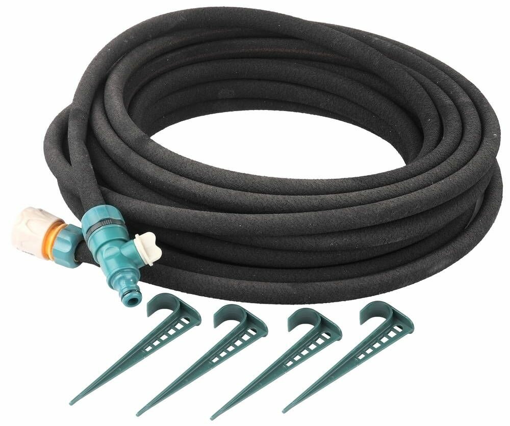 RACO 1/2" x 15 м, в комплекте с клапаном, колышками и соединителем c автостопом, сочащийся шланг (4270-55927)