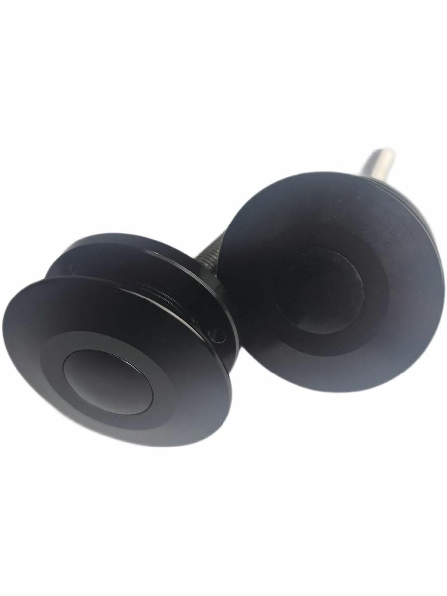 Замки капотные с кнопкой черные