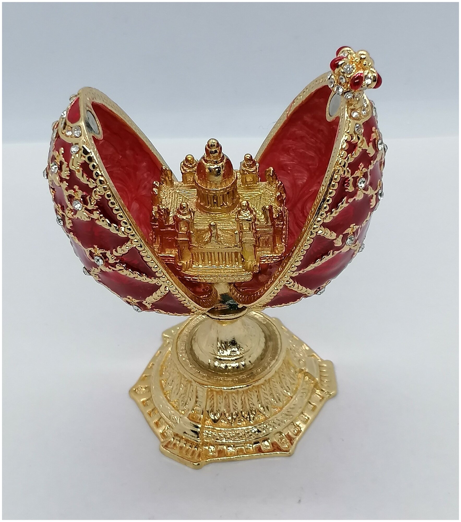 Яйцо Фаберже 5198 с храмом — фото 1