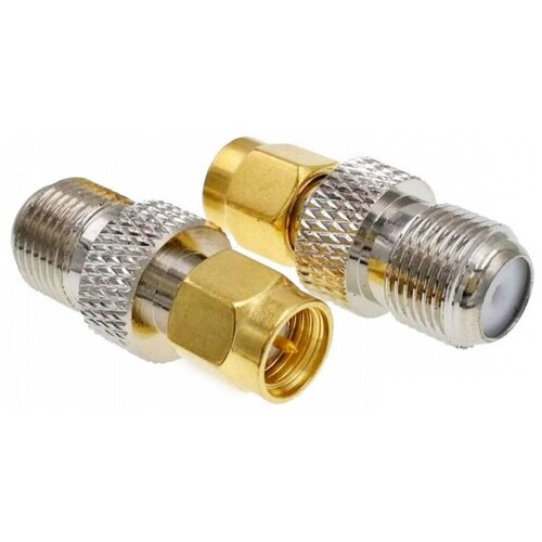 Переходник SMA (male) - F (female) 1x pcs rp sma rpsma rp sma male to rpsma male plug antenna connector socket rpsma to rpsma gold straight coaxial rf adapters