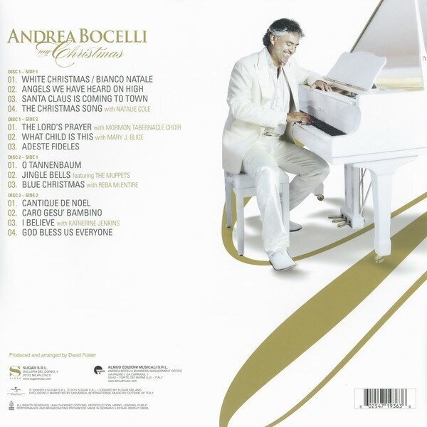 Andrea Bocelli Andrea Bocelli - My Christmas (2 Lp, 180 Gr) Universal Music - фото №3