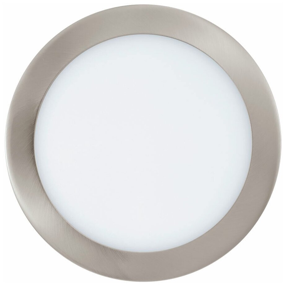 EGLO Fueva-C 96676, LED, 15.6 Вт, 2765, теплый белый, цвет арматуры: никель, цвет плафона: белый - фотография № 1
