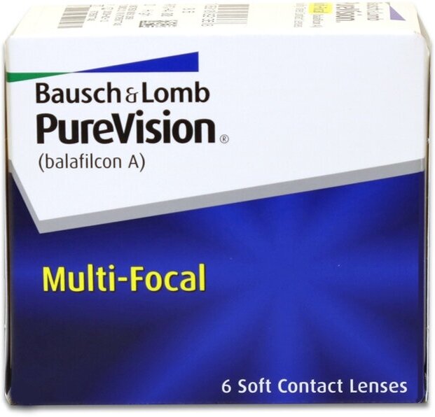 Контактные линзы Bausch & Lomb PureVision Multi-focal, 6 шт., R 8,6, D -6,5, ADD: низкая