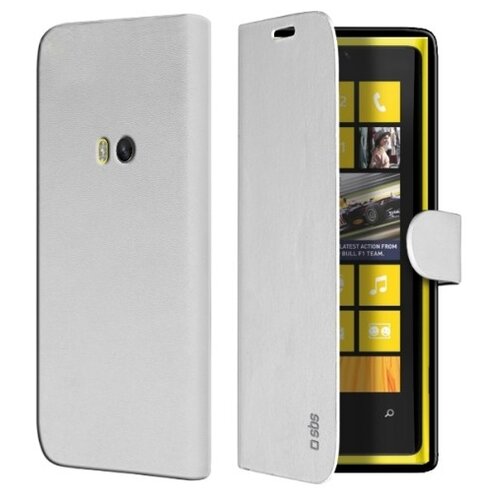 фото Чехол-книжка "book case" для nokia lumia 920 (с магнитной застежкой, белый) sbs