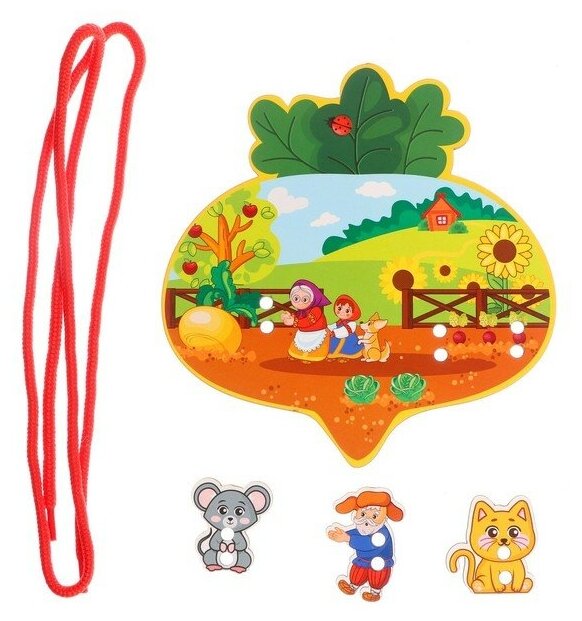 Шнуровка WoodLand Toys "Репка", деревянная