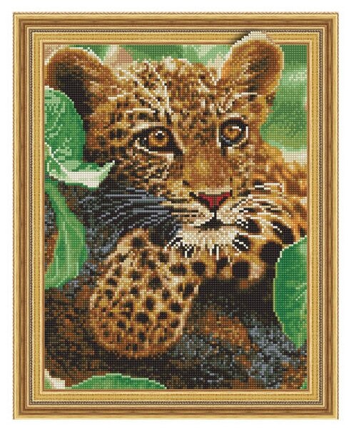 Molly Набор алмазной вышивки Леопард (KM0737) 40х50 см