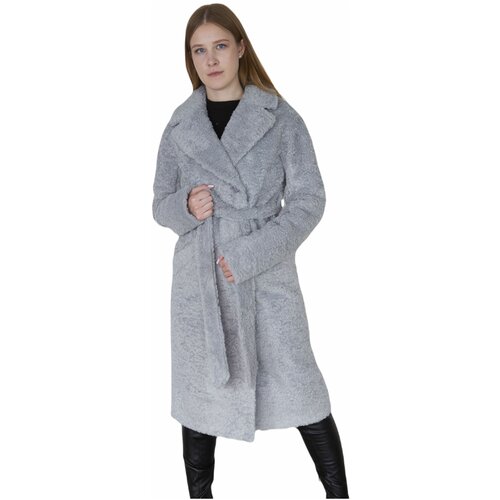 фото Kr-227n пальто женское серый kristina moda