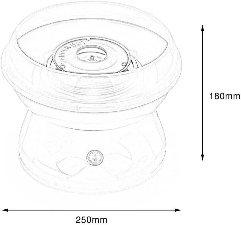 Аппарат для приготовления сахарной ваты/домашний аппарат для сахарной вата/сахарная вата/для детей,праздников,белый - фотография № 7