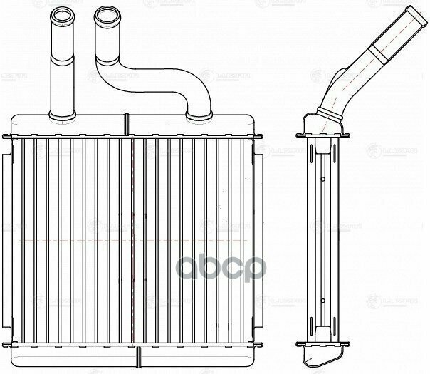 Радиатор Отоп. Для А/М Chevrolet Rezzo (00-) (Lrh 0553) LUZAR арт. LRH0553