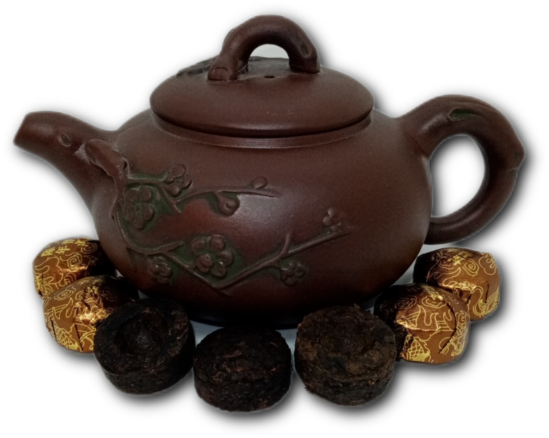 ШУ пуэр Мини Точа "Бронзовый Медальон" 250гр ( 46шт. в упаковке) (Настоящий, Китайский чай) - фотография № 4
