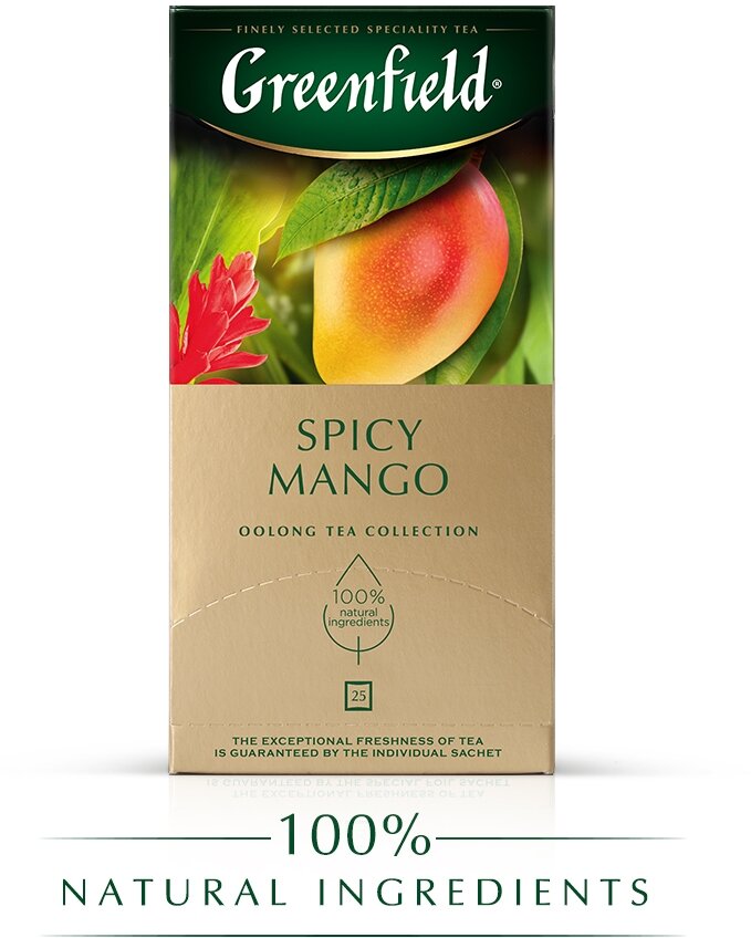 Чай улун Greenfield Spicy Mango в пакетиках, 25 пак.