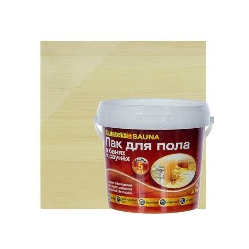 Лак для пола в банях и саунах Akvateks DIY Sauna бесцветный 1 л 1400₽