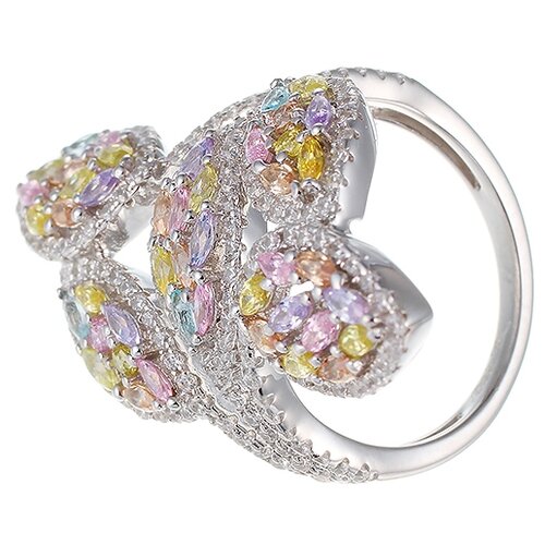 фото Кольцо из серебра c фианитом sr-b02069c_001_wg jv