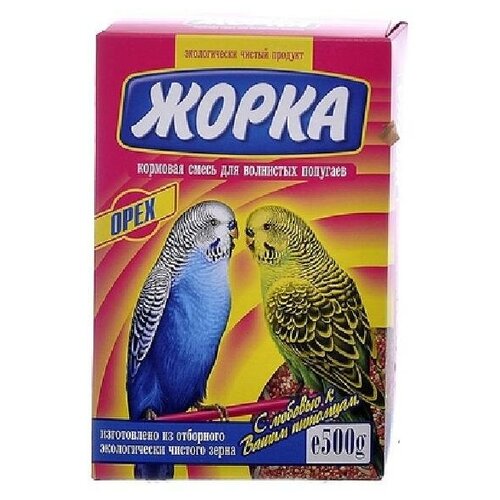 Жорка Для волнистых попугаев с орехами (коробка) 0,5 кг 52720 (2 шт)