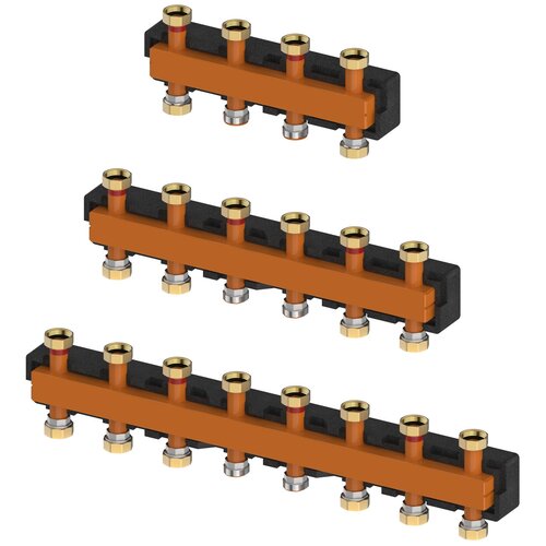 Коллектор Meibes (M66301.41RU) распределительный до 7 отопительных контуров (с комплектом кронштейнов) коллектор meibes m66301 21ru распределительный до 3 отопительных контуров с комплектом кронштейнов