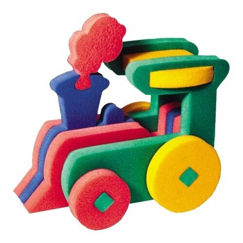 Конструктор флексика мягкий паровозик 45362