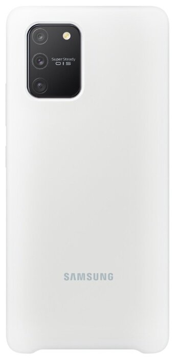 Накладка силиконовая Samsung Silicon Cover для Samsung Galaxy S10 Lite EF-PG770TWEGRU белая
