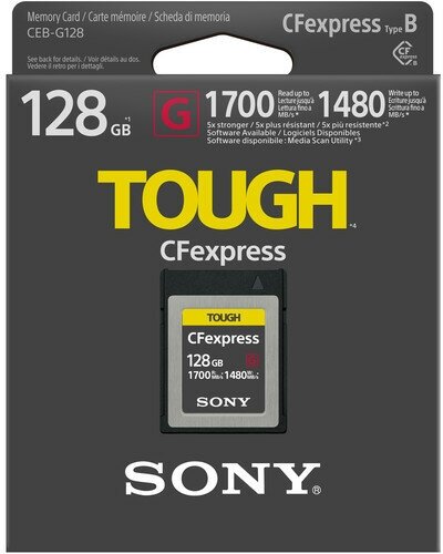 Sony 128GB CFexpress Type B TOUGH Memory Card (CEBG128/J)