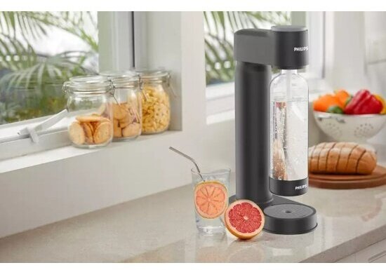 Изображение Сифон для газирования Philips c цилиндром CO 2, ADD4901BK/10, Black