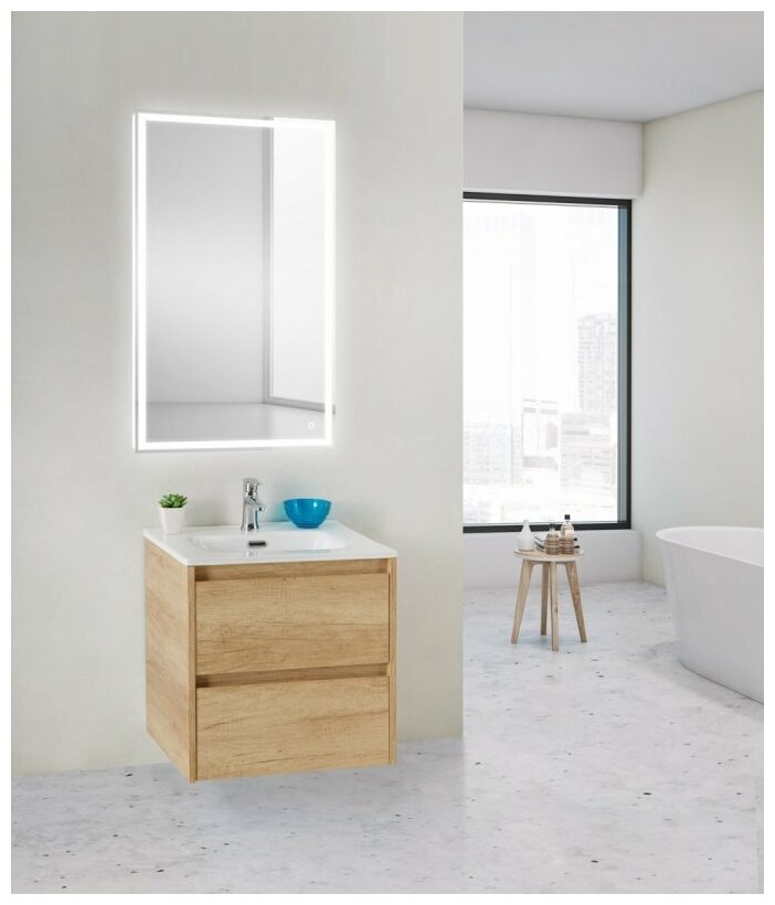 Мебель для ванной BelBagno KRAFT MINI 500 правосторонняя Rovere Nebrasca Nature