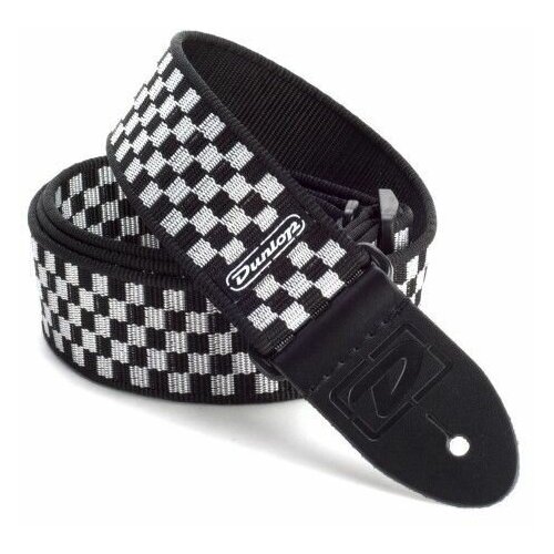 Dunlop D38-31BK гитарный ремень Black Check dunlop d38 31bk b