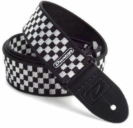 Dunlop D38-31BK гитарный ремень "Black Check"