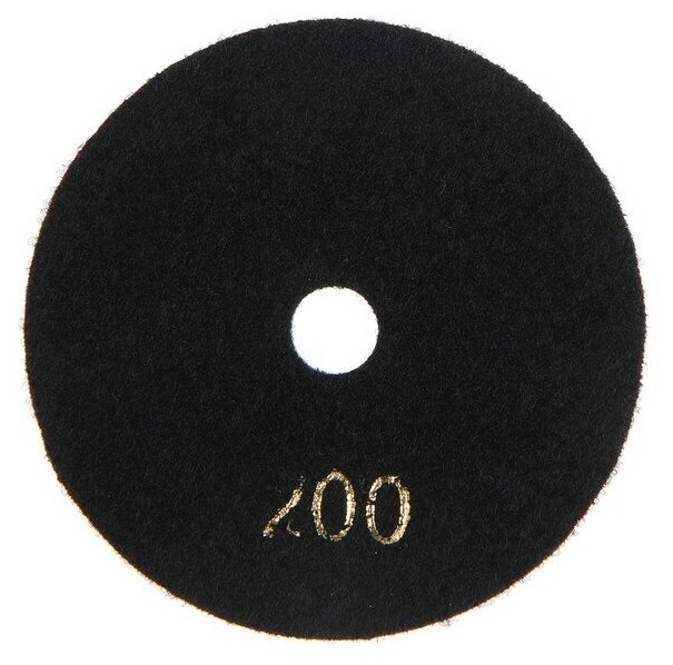 Алмазный гибкий шлифовальный круг тундра "Черепашка", для мокрой шлифовки, 100 мм, № 200 - фотография № 5