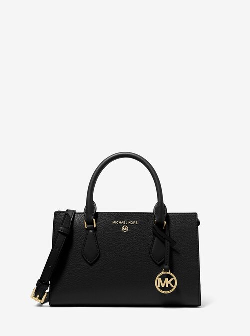 Сумка MICHAEL KORS классическая, натуральная кожа, искусственная кожа, внутренний карман, регулируемый ремень, черный