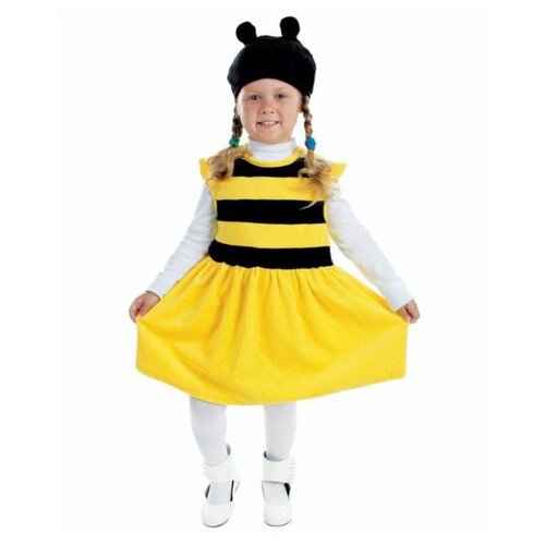 фото Детский карнавальный костюм страна карнавалия "пчелка", велюр, рост 98 см (1624298)