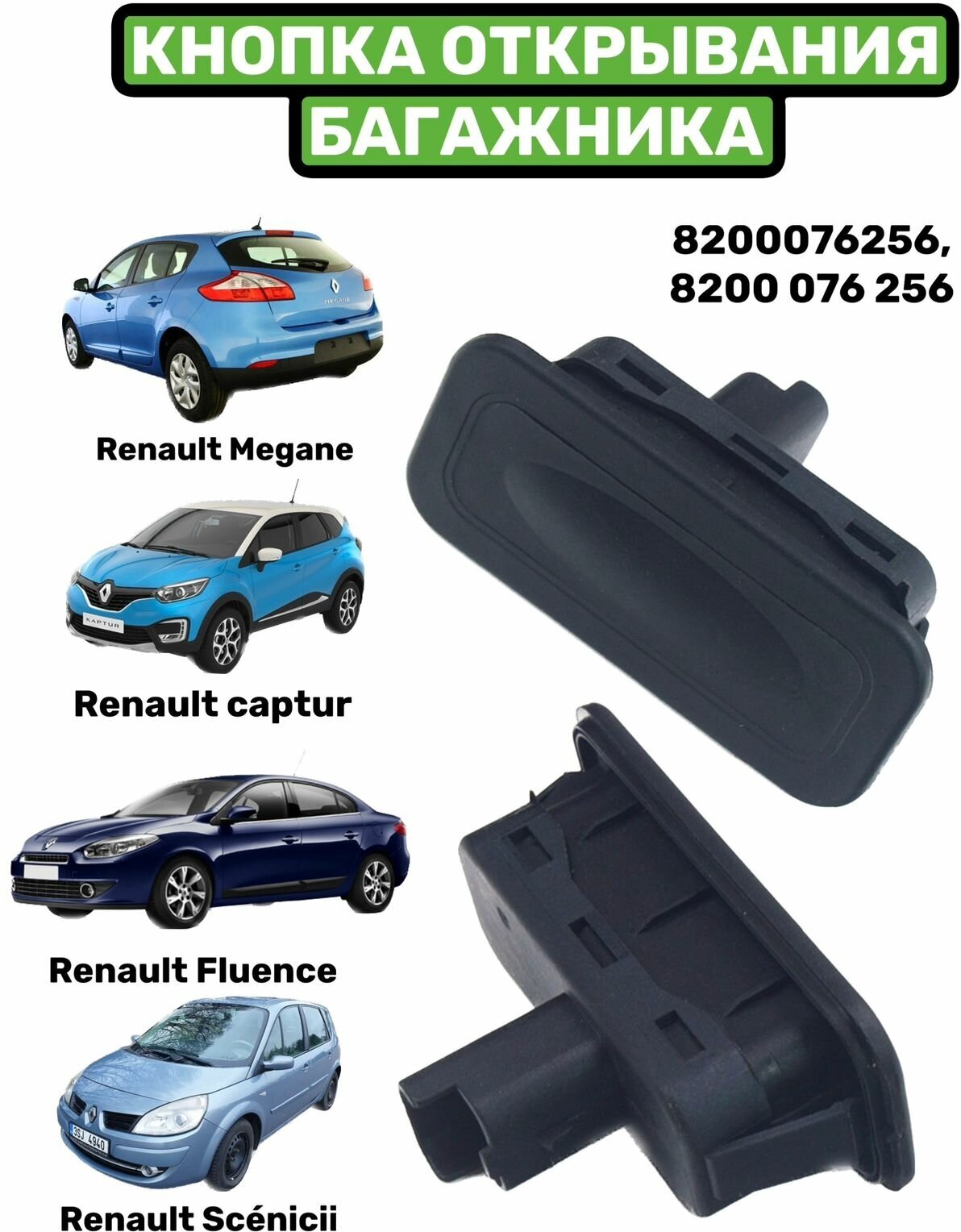 Кнопка открывания багажника Renault Megane Captur Kangoo Fluence