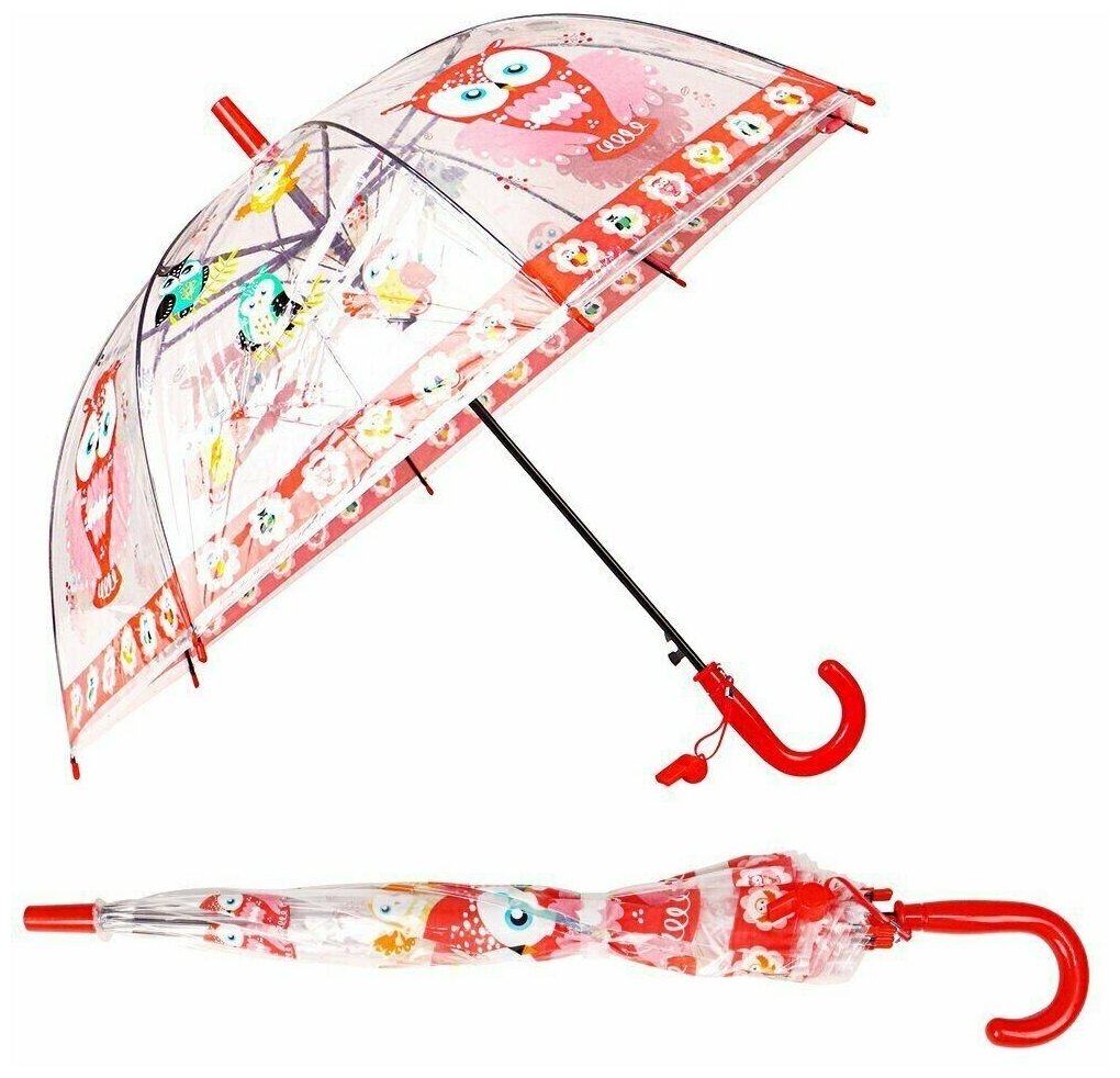 Зонт-трость детский, полуавтоматический