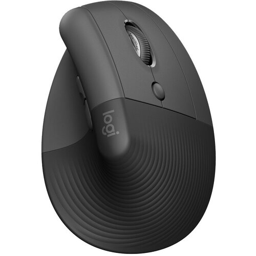 Мышка офисная Logitech Lift для правшей (черный)