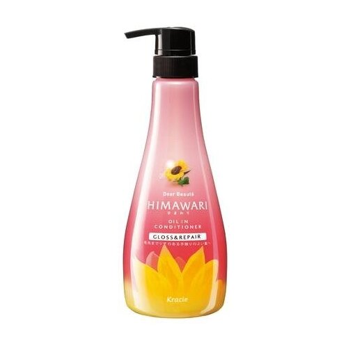 Kracie бальзам-ополаскиватель Dear Beaute Himawari Oil Premium EX Gloss&Repair для придания блеска поврежденным волосам, 500 мл