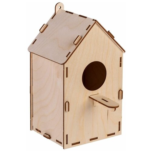 Скворечник деревянный Birdhouse в конверте / новогодний подарок детский для девочки мальчика новогодний подарок для девочки