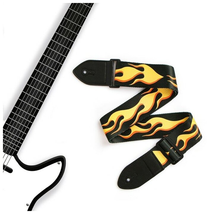 Ремень для гитары Music Life, 60-117×5 см