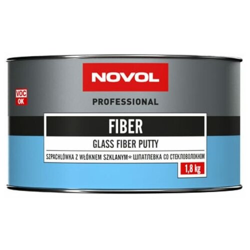 Шпатлевка Со Стекловолокном Полиэфирная Fiber, 1,8 Кг. Novol 1225 Novol арт. 1225