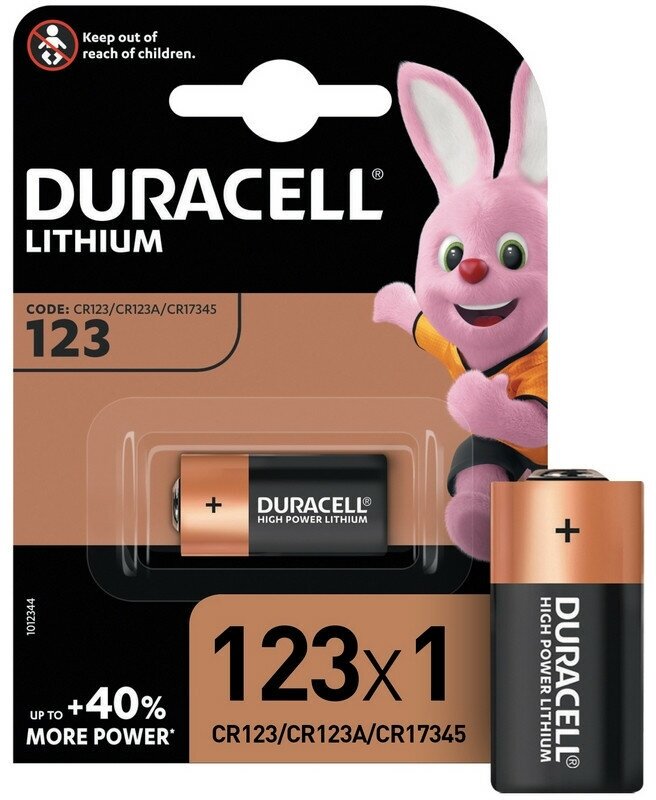 Батарейка DURACELL CR123 литий для фотоапп. бл/1шт