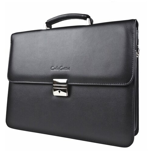 Кожаный портфель Carlo Gattini Crespino black (арт. 2035-01)