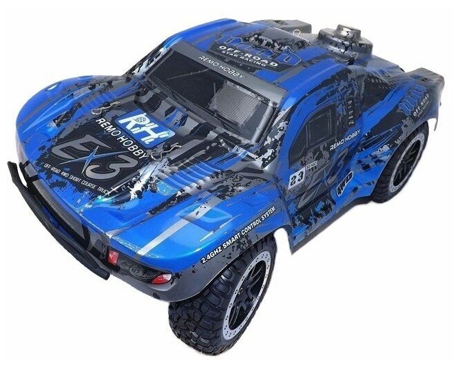 Радиоуправляемый шорт-корс Remo Hobby EX3 (синий) 4WD 2.4G 1/10 RTR