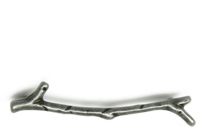 Ручка скоба CAPPIO, м/о 96 мм "Ветка", цвет старинное серебро - фотография № 6