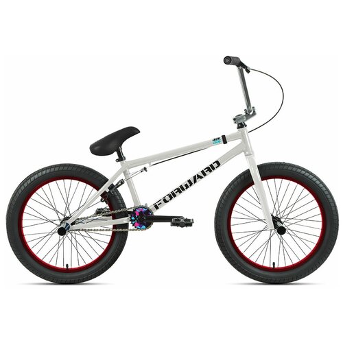 Велосипед 20 FORWARD BMX ZIGZAG (1-ск.) 2022 серый велосипед forward zigzag 20 go 2022 красный черный дюйм 20 4