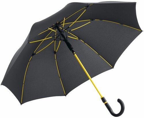 Зонт-трость FARE, купол 118 см, для женщин, желтый